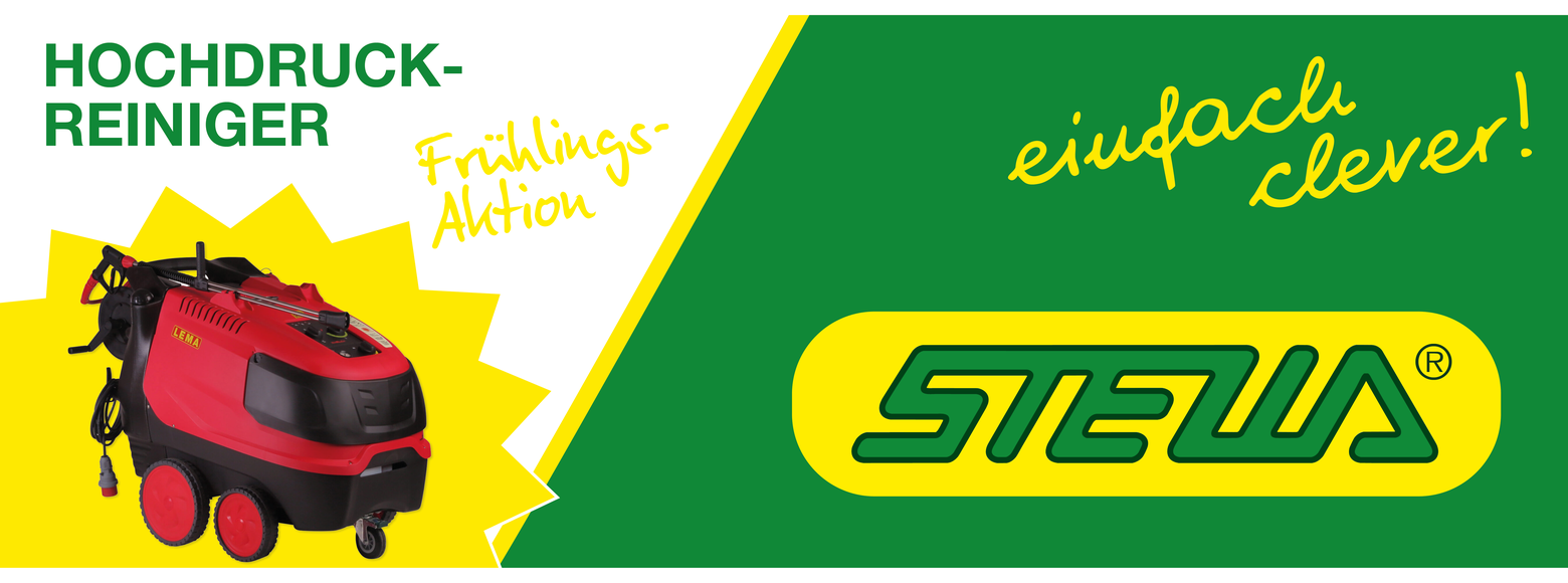 Frühlingsaktion Hochdruckreiniger LEMA bei STEWA Frühlingsaktion
Hochdruckreiniger LEMA bei STEWA
